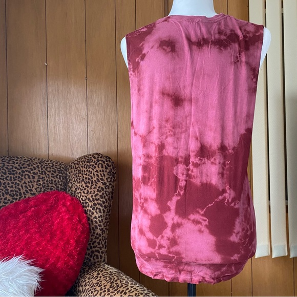 Obey tie dye panther graphic cut off cotton t shirt - Picture 5 of 5